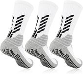 Howwide Grip Socks Soccer Non Slip Football Basketball Socks for Adults Men Women…