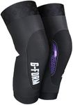 G-Form Terra Mountain Bike Knee Guards - Flexible Knee Guards for Sports - Mountain Bike & Dirt Bike Knee Pads - Machine-Washable Protective Gear for Knees with Mesh Cutouts - Black, Adult Large