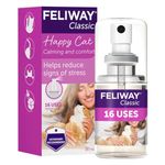 FELIWAY Classic 20ml Spray, comforts cats and helps solve behavioural issues and stress/anxiety in the home and on the move - 20 ml (Pack of 1)