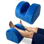 chufa Knee Surgery Recovery Pillow for Knee Replacement – Hip Abductor Leg Alignment Wedge, Memory Foam, Removable Washable Cover, Non-Slip Base, Sleeping Support for Post-Op
