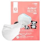 AIRQUEEN Authentic [100 Pack] Airbon Nanofiber Filter Children Face Mask for Kids 4-12Y [Individually Packaged] [Made in South Korea]