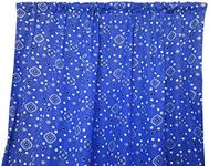 Zen Creative Designs Decorative Cotton Bandanna Paisley Print Curtain Panel/Home Window Decor/Window Treatments/Bandanna/Floral/Decorative (58 Inch x 120 Inch, Blue)