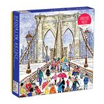 Galison Michael Storrings Brooklyn Bridge Puzzle, 1000 Pieces, 20” x 27'' – Illustrated Art Puzzle with Scene from New York’s Famous Landmark – Challenging Family-Friendly Activity