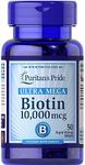 Puritans Pride Ultra Mega Biotin 10000 Mcg 50 Count