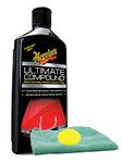 Meguiar's Ultimate Compound (15 oz) Bundle with Foam Pad & Microfiber Cloth (3 Items)