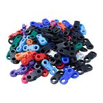 Quick Release Breakaway Buckles – Use with Paracord, Ribbon, Straps, etc. (Mixed/Black, 100 Pack)