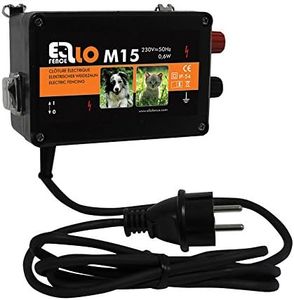 Clôture électrique Ellofence M15 – Ultra silencieux. Protection contre les chiens, les chats et autres petits animaux, 230 V