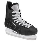 5th Element Stealth Ice Hockey Skates - Perfect for Recreational Ice Skating and Hockey - True-to-Size Fit and Moisture Resistant Liner Ice Skates for Men (Black/White, 9.0)