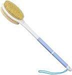 HORJOR Back Scrubber Brush, Shower Brush with Long Handle, Exfoliating Back Brush, Wet or Dry Bath Brush for Men Women