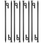 8 Pack Tent Stakes Heavy Duty 30cm 