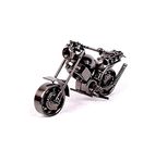 Webbee Craftl Bike Harley Davidson Decorative Showpiece for Home Decor Multi Bike (Metal)