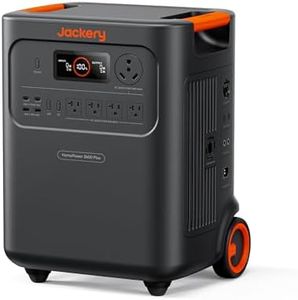 Jackery HomePower 3600 Plus Portable Power Station, 3600W AC Output, 3584Wh LFP Solar Generator, Expandable up to 43kWh, Essential Home Backup for Home Use, Emergencies, RV (Solar Panel Optional)