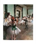 Laminated The Ballet Class Lesson Master Jules Perrot Art Print Edgar Degas Sign Poster 12x18 inch