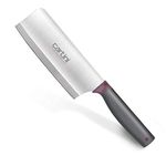 Godrej Cartini Essential Stainless Steel Kitchen Cleaver, Grey and Purple