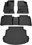 Binmotor-Floor Mats & Cargo Liner Set for Toyota Corolla 2014-2019(Only Sedan), Corolla Cargo Mat Trunk Mat, TPE All Weather Car Floor Mat for Toyota Corolla Trunk Liner Floor Liners Accrssories Mats