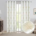 VOGOL Floral Embroidered Curtains 8