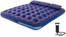 DIMAR GARDEN King Size Camping Air Mattress Inflatable Bed with Pillow,Include Pump