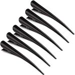 6pcs Duckbill Hair Clips with Teeth - Non-slip Alligator Hair Barrettes - Metal Alligator Clips for Hair Styling - Sectioning Clips Duckbill Hair Clips,Durable alligator hair clip for Thick&Thin Hair