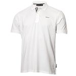 DKNY Mens Golf Bronx Pique Polo Shirt White S