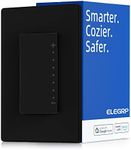 ELEGRP Smart Dimmer Light Switch DPR30, 2.4GHz Wi-Fi Dimmer Switch Compatible with Alexa and Google Assistant, Single Pole/3 Way, Needs Neutral Wire, No Hub Required, UL&FCC Listed, Black, 1 Pack