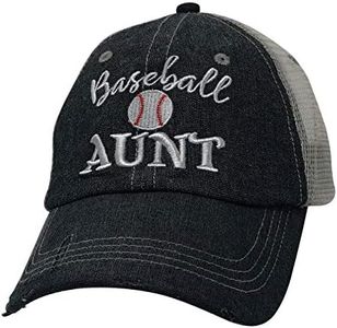 Cocomo Soul Womens Baseball Aunt Hat | Baseball Aunt Cap | Aunt Gift 212 Dark Grey