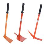 Utkarsh Heavy Duty Garden Kit | Garden Pickaxe (Tiller) & Hand Hoes with Prongs-2 Nos.|Garden Kit Essentials, Strong, Durable Steel Planter Accessories |Gardening Tools for Home Garden- Set of 3 Tools