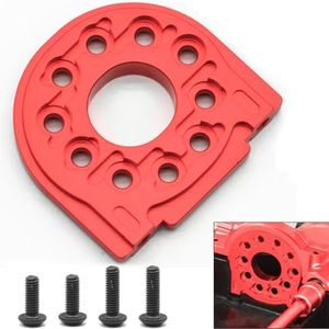 Aluminum Alloy Motor Mount Plate Compatible with Tamiya TT02 1/10 RC On-Road Touring Car - TT02 Motor Bracket High-Performance Upgrade Replacement Red