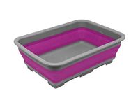 RAM ONLINE Collapsible Washing Up Bowl - Portable 10 Litre Water Storage Basin Ideal for Camping, Caravans, Outdoor Activities, Kitchen and More - Purple,523