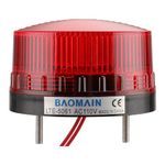 Baomain Industrial Signal Round Red Warning Light Blinking Warning lamp LTE-5061 (LTE-3071) AC 110V 3W