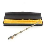 Western Era Classic Handcrafted Professor Albus Magic Sorcerers Dumbledore Wand | Elegant Wizard Stick Collectible Cum Cosplay Accessory (34 Cms Length) Multicolor