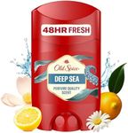 Old Spice Deep Sea Deodorant Stick for Men, 50 ml, 48H Fresh, Long-Lasting Fragrance in Perfume Quality, 0% Aluminium Salts, No Stains on Black and White, Made from 50% Recycled Plastic