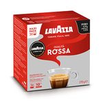 Lavazza, A Modo Mio Qualità Rossa, Coffee Capsules, Arabica and Robusta, Full and Sustained Taste, Intensity 10/13, Medium Roasting, Perfect for a 40ml Espresso, Compostable, 36 Espresso Pods