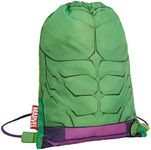 Marvel Boys Hulk Drawstring Gym Bag Avengers Sports Swimming PE Kit Kids Backpack Girls Trainer Swim Sack, Green, One Size, Drawstring Bag