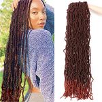 Crochet Faux Locs Crochet Hair Extensions for Black Women Butterfly Locs Crochet Hair Soft Locs Crochet Braids Hair Extensions Goddess Locs Crochet Hair (36Inch(Pack of 5), T350)