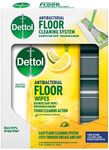 Dettol Antibacterial Floor Cleaning System and Pack of 25 Floor Cleaner Disinfectant Wipes