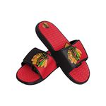 FOCO Men's NHL Team Logo Athletic Sport Shower Flip Flop Sandals Gel Slides