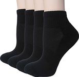 FORMEU Women's Anti-Blister Moisture Wicking Trainer Socks Athletic Ankle Quarter Cushion Compression Socks