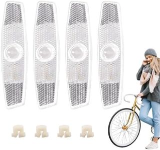 VICDUEKG 4 Pcs Bike Wheel Reflectors Bicycle Spoke Reflectors Bicycle Safety Warning Reflector Accessories for Mountain Bike Road Bike Night Riding