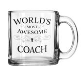 V Kraft "Special World Best Awesome Coach Quote and Trendy Transparent Coffee Mug Gift for Your Birthday,gf,bf,dad,mom,Wife, Husband, on The Any Special Occasion |Coffee Mug & Tea Cup | Pack of 1|