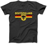 Deutschland Germany Flag Eagle German National Men Women T-Shirt THA Hoodie Sweatshirt Tank Top for Men Women Black