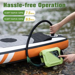 anoutway Rechargeable SUP Pump – 20PSI Quick Electric Paddle Board Air Pump