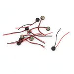 sourcing map 10pcs 4mm x 1.5mm Mini Electret Microphone Condenser Pickup W Lead