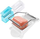 Spam Musubi Mold, Spam Slicer Musubi Maker Kit Onigiri Musubi Mold, Egg Cutter for Boiled Eggs, Cheese Strawberry Apple Luncheon Meat Hot Dog Slicer