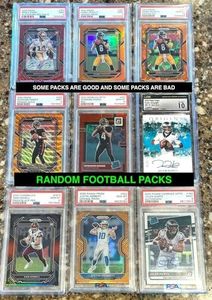 Football Cards Hot Pack - 15 Cards - 7 Rookies - Look for Autos - Mem - 1/1