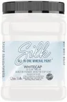 Dixie Belle Silk All-in-One Mineral Paint | Whitecap (32oz) | Bright White All-in-One Water Based Primer + Topcoat | Durable Furniture Paint | Low Reflective Finish