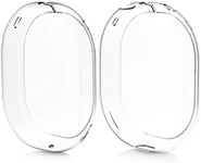 kwmobile Covers Compatible with Apple AirPods Max Case - 2X Ear Cup Cases Protectors Accessories - Transparent