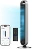 Dreo Tower Fan for Bedroom, 42 Inch 120° Oscillating Fan, 25dB Quiet DC Motor, 28ft/s Velocity Bladeless Standing Fan with 12 Speeds, 4 Modes, 12H Timer Cooling Fans for Home, Living Room