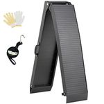 gardhom Aluminum Loading Ramp 203x28cm Folding Motorcycle Ramp 340KG Loading Capacity for ATV UTV Trucks Motorbike, with Rubber Tipped Fingers, 1Pack