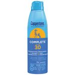 Coppertone Complete SPF 30 Sunscreen Spray, Water Resistant Spray Sunscreen, 156g