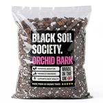 BLACK SOIL SOCIETY | Orchid Bark Mix – Chunky Orchid Bark with Perlite - Fast Drainage & Root Support – Professional Substrate for Phalaenopsis & Indoor Plants – Hand Blended in the UK (3 Litre)